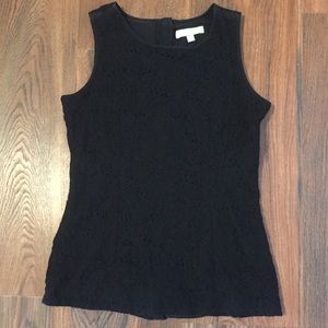 Banana Republic Black Lace Sleeveless Top